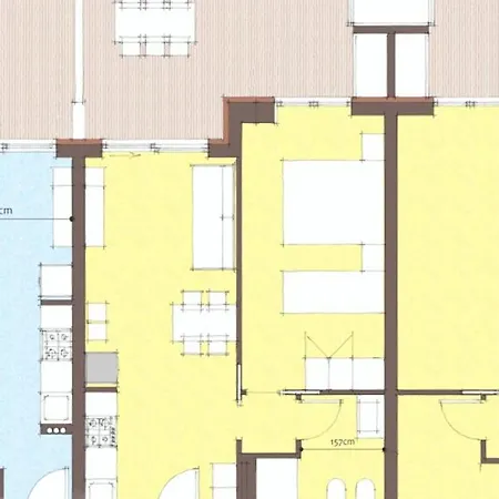 아파트 Modern Flat 200 M From The